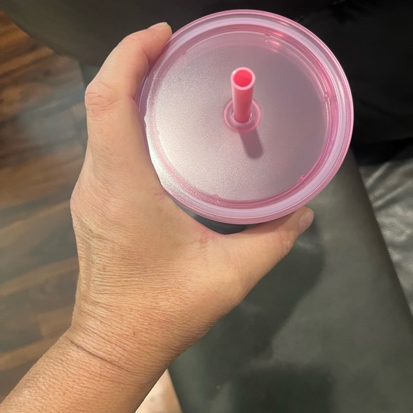 DISNEYLAND Mickey Mouse Piglet Pink Starbucks Tumbler 2022 Venti NEW w/Straw NEW - Picture 2 of 5